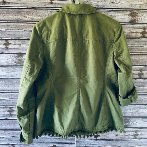 Talbots Pom Pom Trim Button-Down Jacket‎ Size XS - Picture 2 of 9